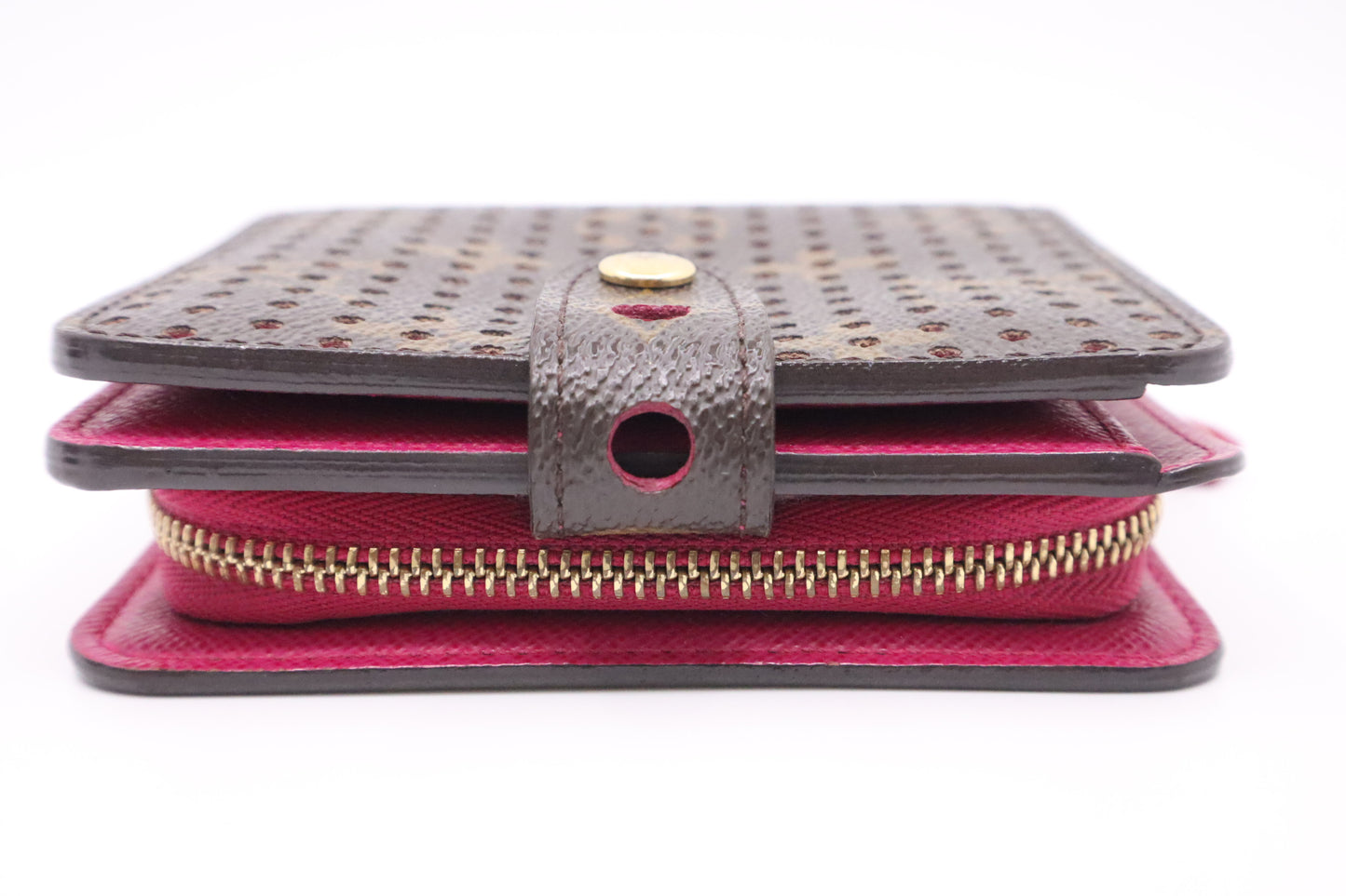 Louis Vuitton Compact Zippy in Perforated Monogram Canvas