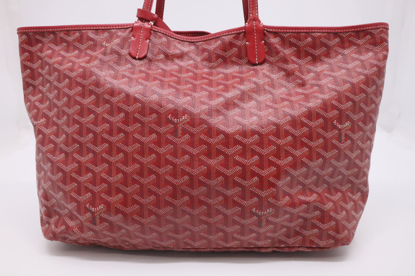 Goyard Saint Louis PM in Red Goyardine Canvas