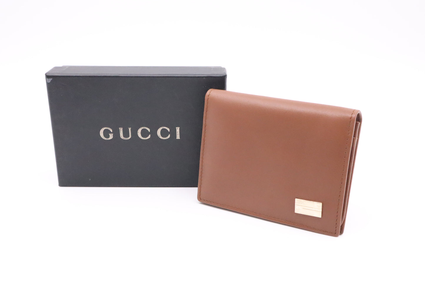 Gucci Bifold Wallet in Brown Leather