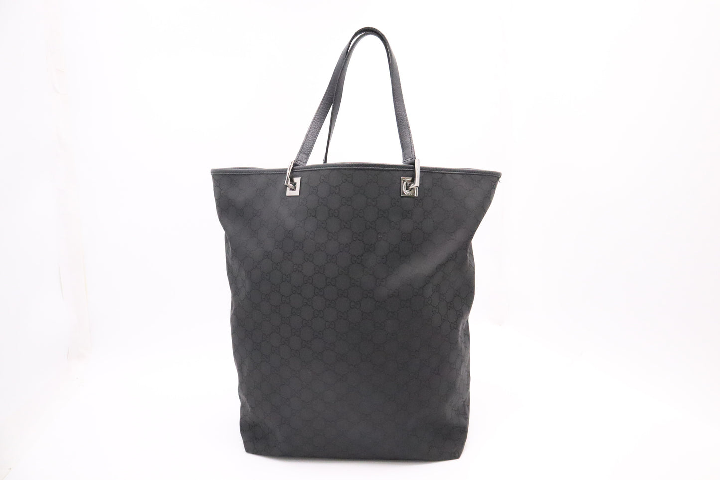 Gucci Large Tote in Black GG Canvas