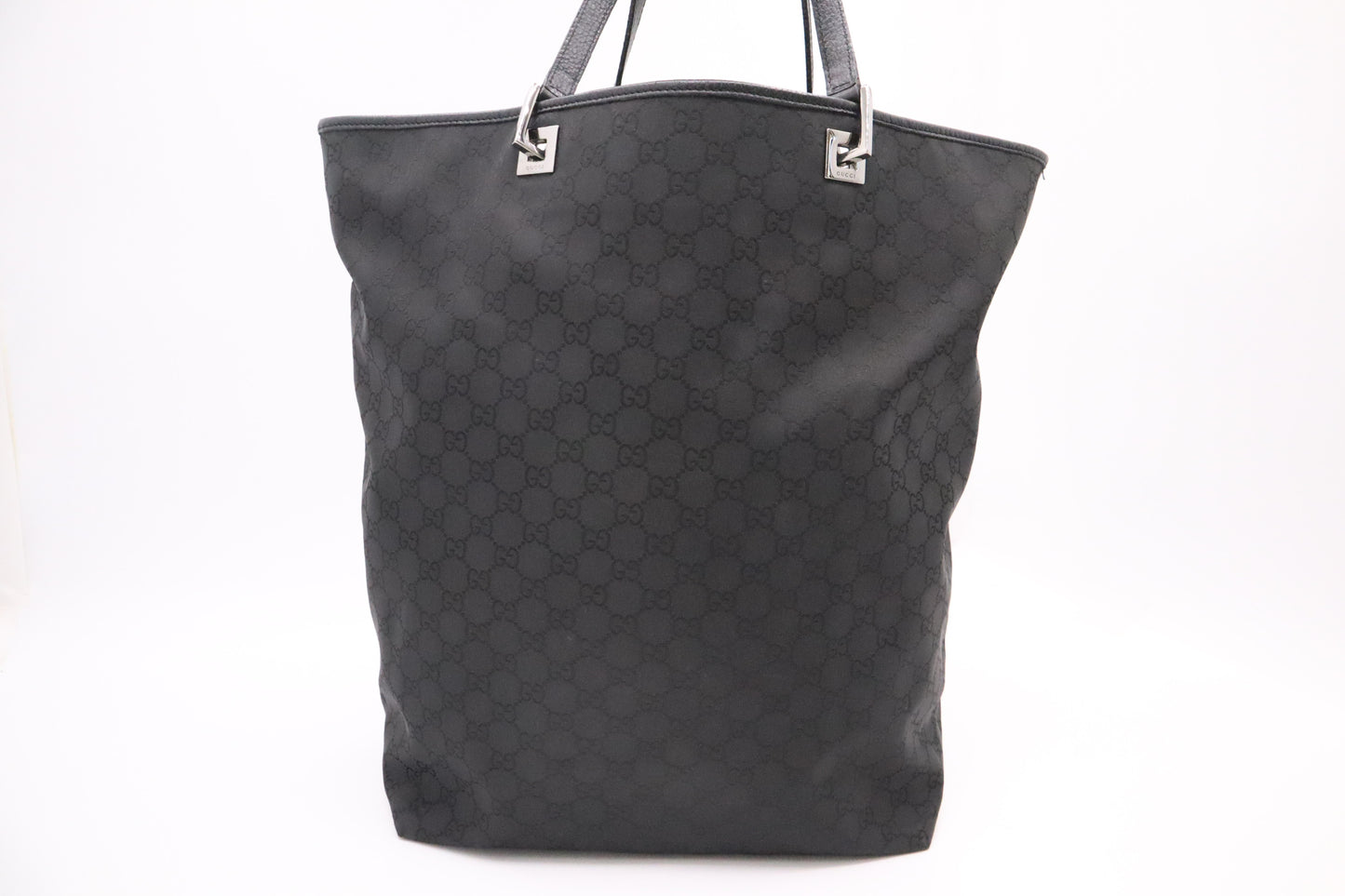 Gucci Large Tote in Black GG Canvas