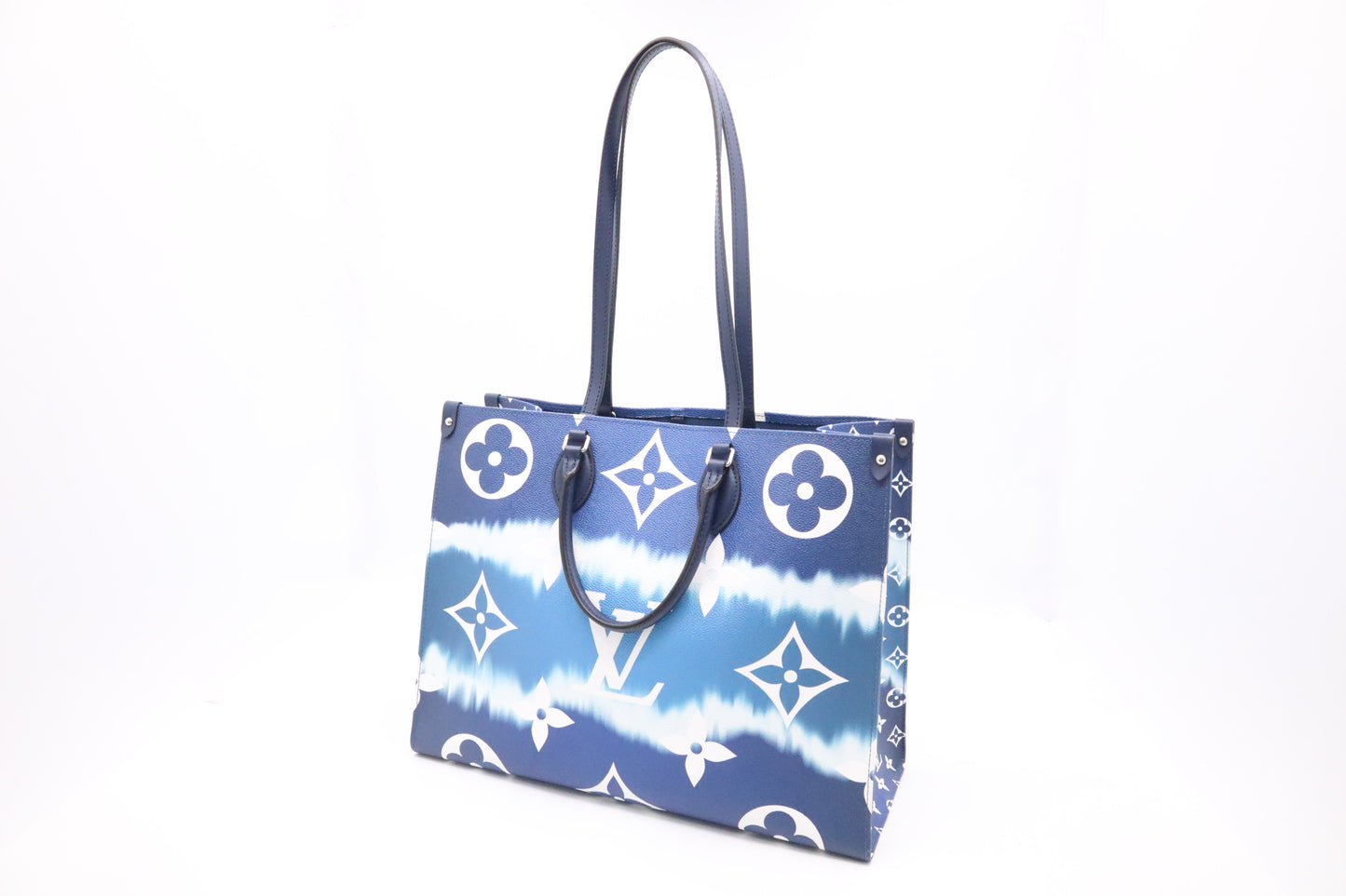 Louis Vuitton OnTheGo GM in Blue Escale Canvas