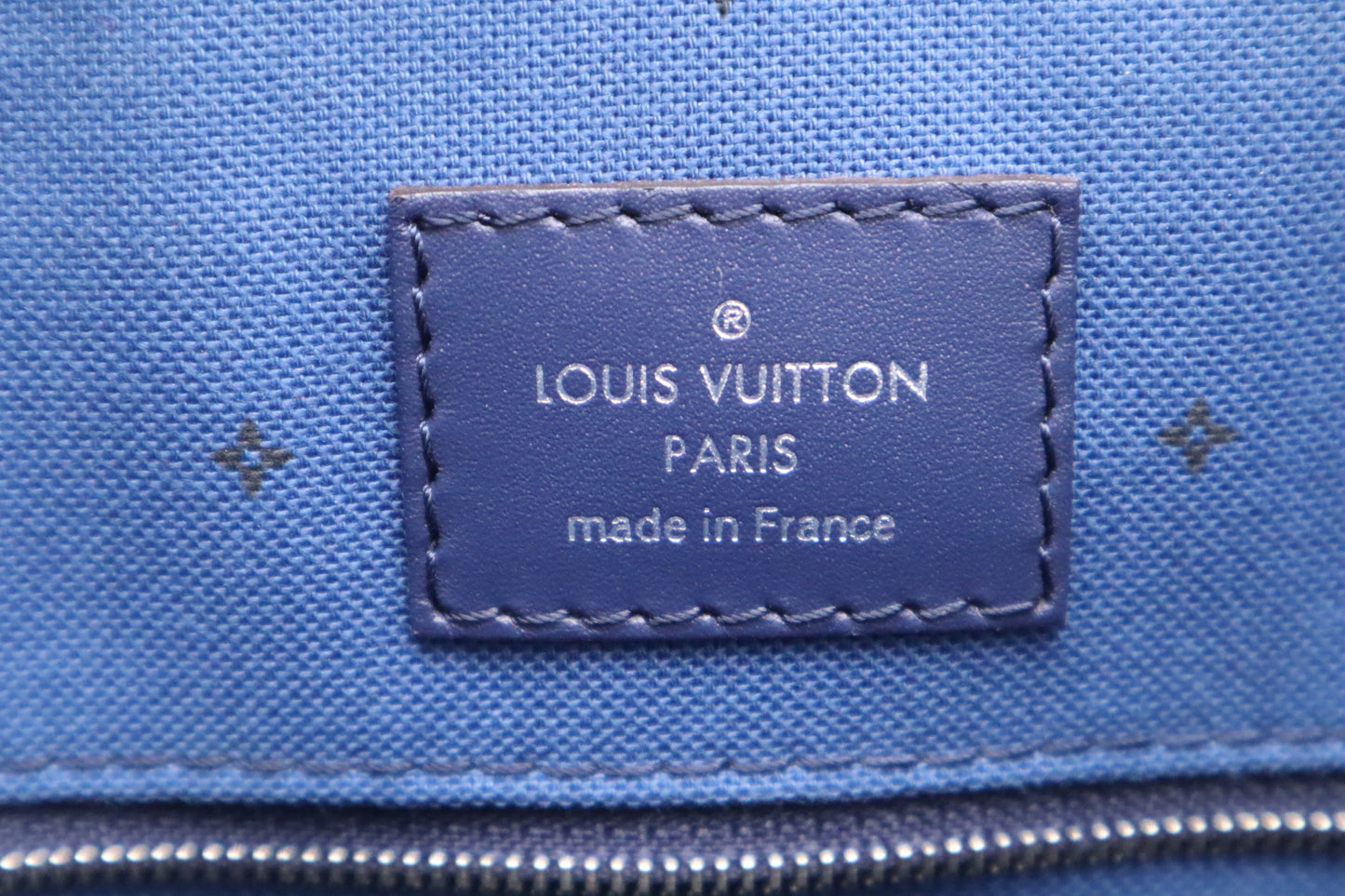 Louis Vuitton OnTheGo GM in Blue Escale Canvas