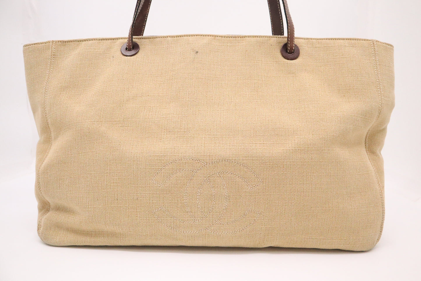 Chanel Tote in Beige Canvas