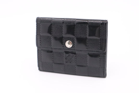 Louis Vuitton Ludlow Wallet in Black Damier Vernis Leather