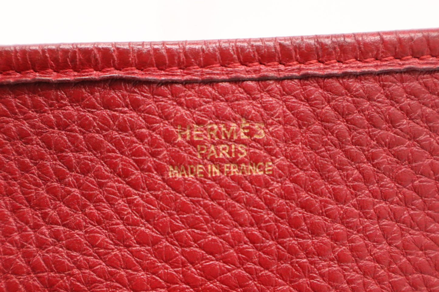 Hermes Evelyne GM in Red Leather