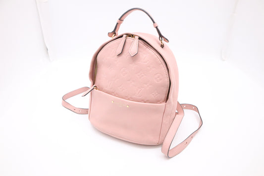 Louis Vuitton Sorbonne Backpack in Pink Empreinte Leather