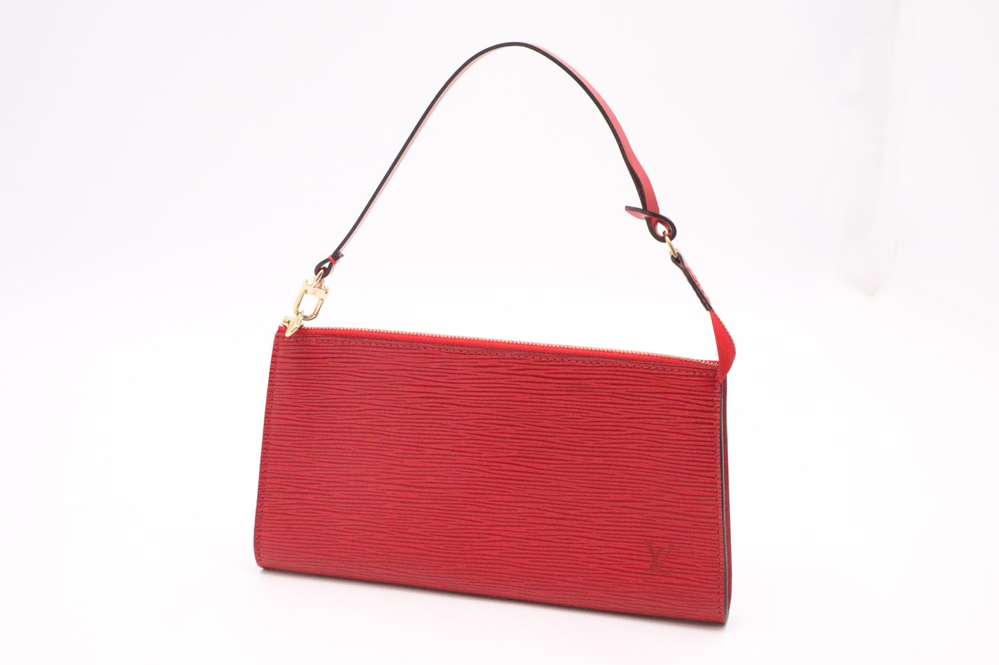 Louis Vuitton Pochette Accessoires 21 in Castillan Red Epi Leather