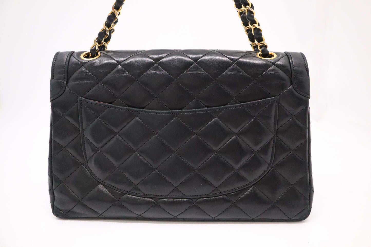 Chanel Medium Paris Double in Black Matelassé Leather