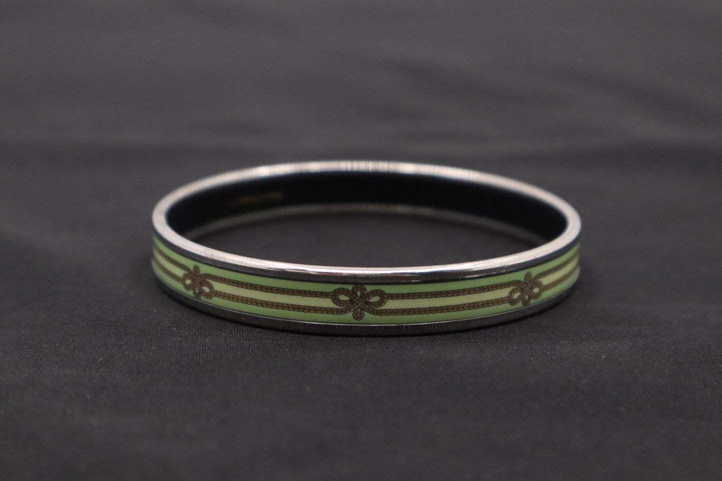 Hermes Enamel Printed Rope Bangle