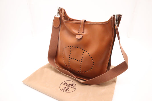 Hermes Evelyne PM in Brown Leather