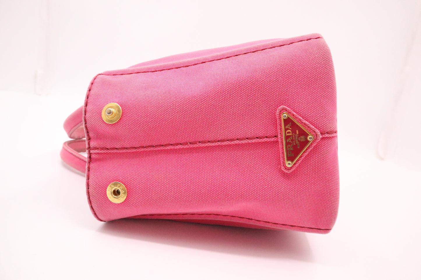 Prada Canapa in Pink Canvas