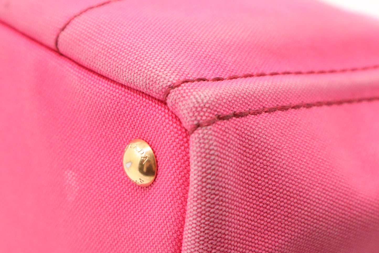 Prada Canapa in Pink Canvas