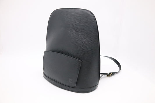 Louis Vuitton Gobelin Backpack in Black Epi Leather