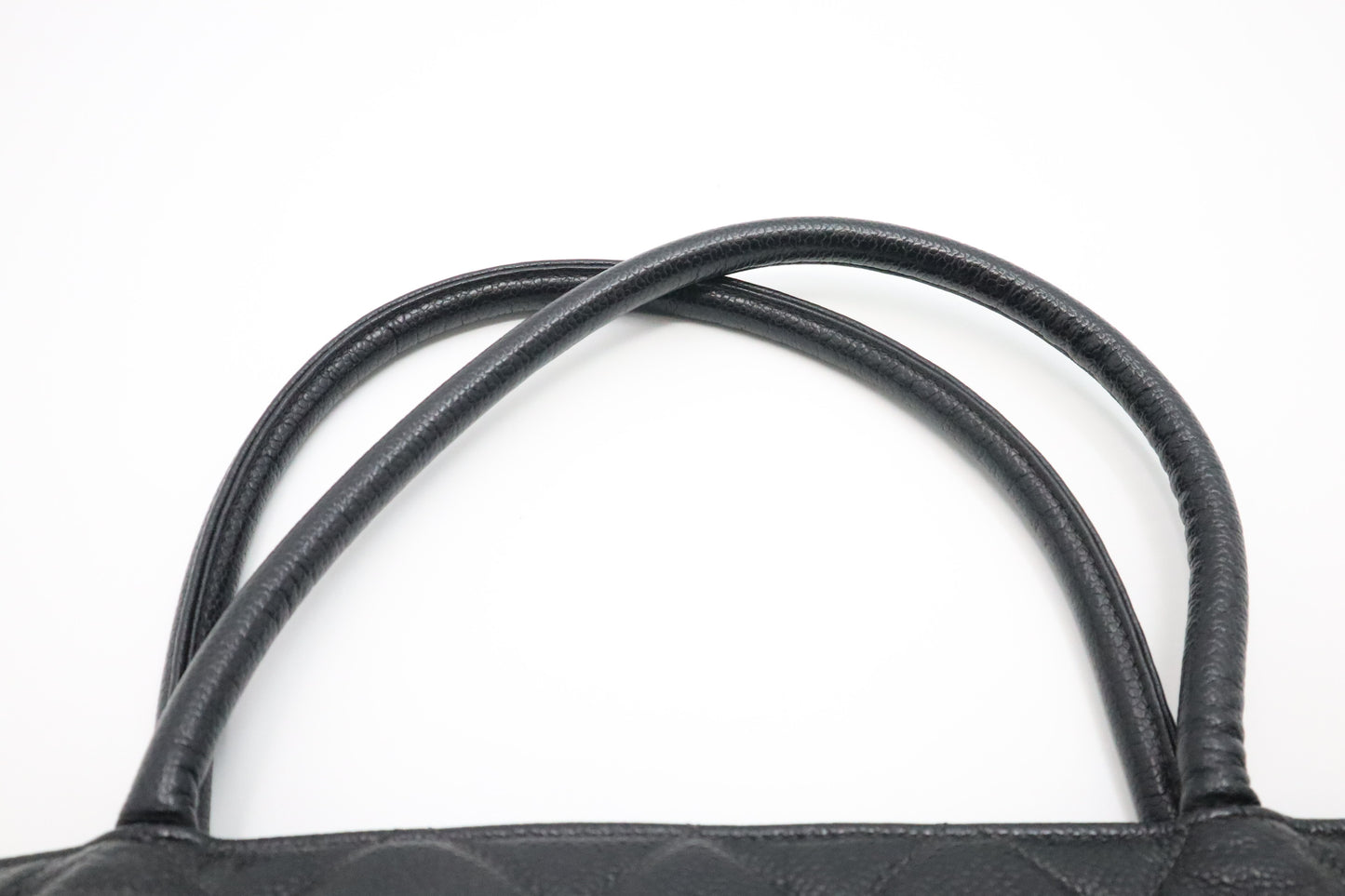 Chanel Medaillon Tote in Black Caviar Leather