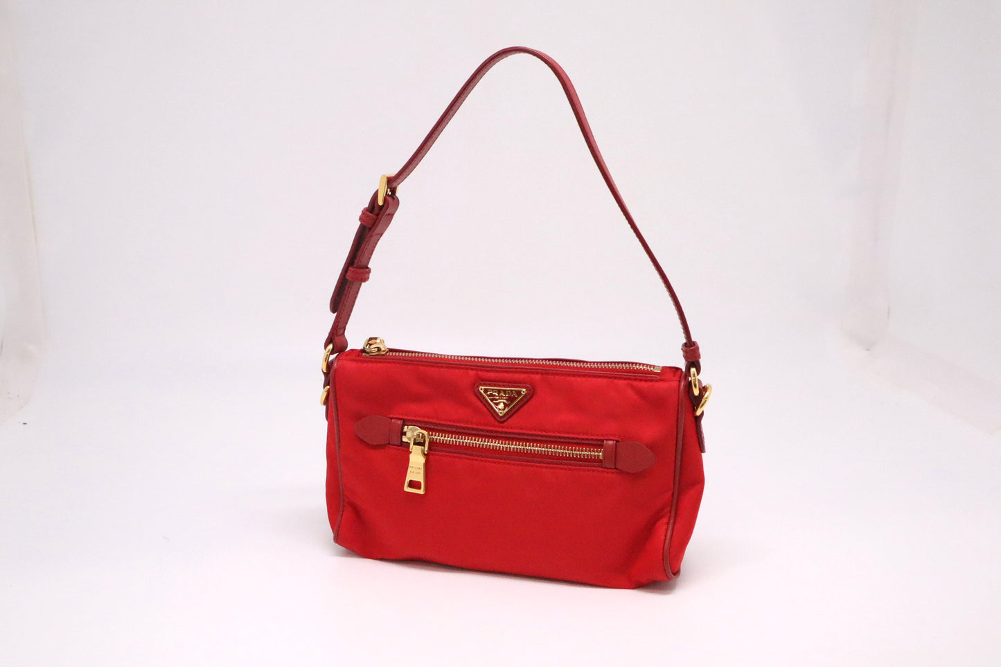 Prada Shoulder Bag in Red Nylon