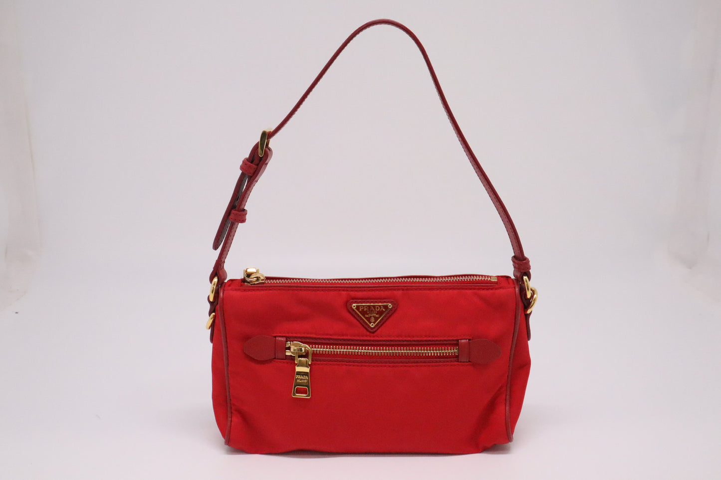 Prada Shoulder Bag in Red Nylon