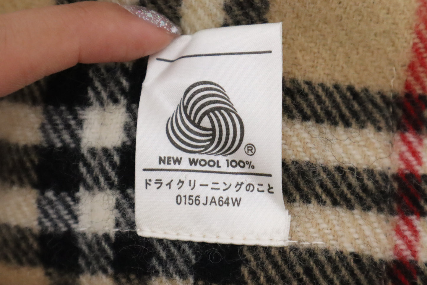 Burberry Stole in Brown Checked New Wool