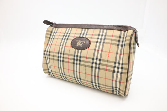 Burberry Clutch in Brown Canvas