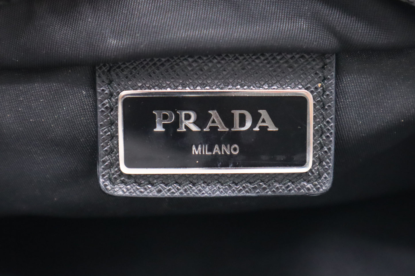 Prada Crossobdy in Black Nylon Canvas