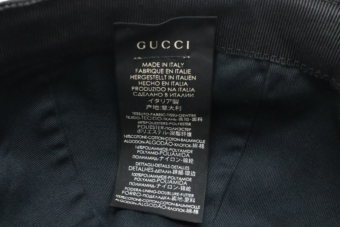 Gucci Cap in Black GG Canvas