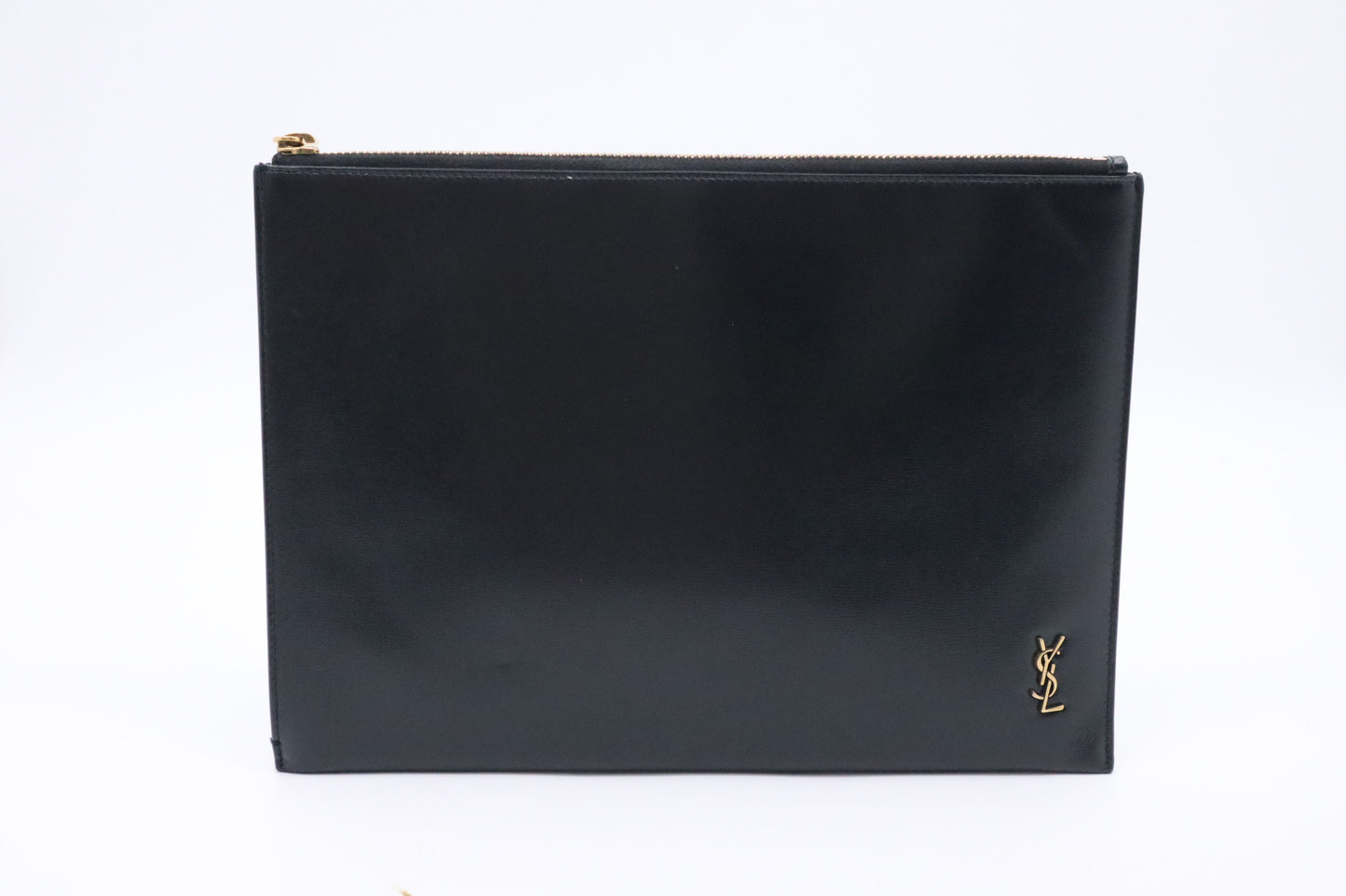 YSL Saint Laurent Clutch in Black Leather