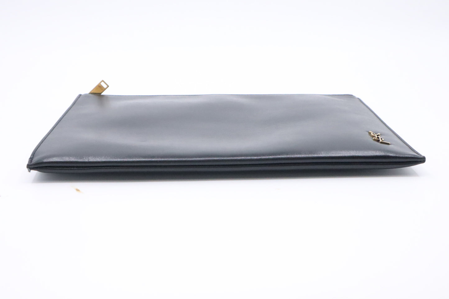 YSL Saint Laurent Clutch in Black Leather