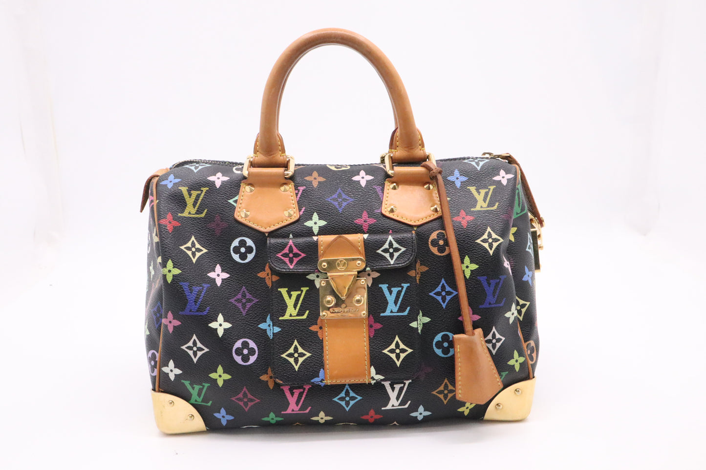 Louis Vuitton Speedy 30 in Black Multicolor Canvas