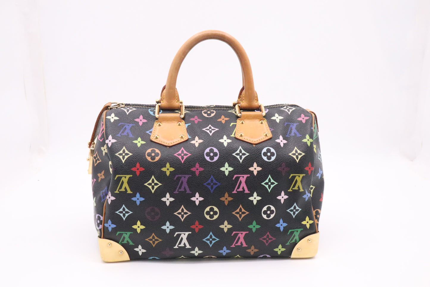 Louis Vuitton Speedy 30 in Black Multicolor Canvas