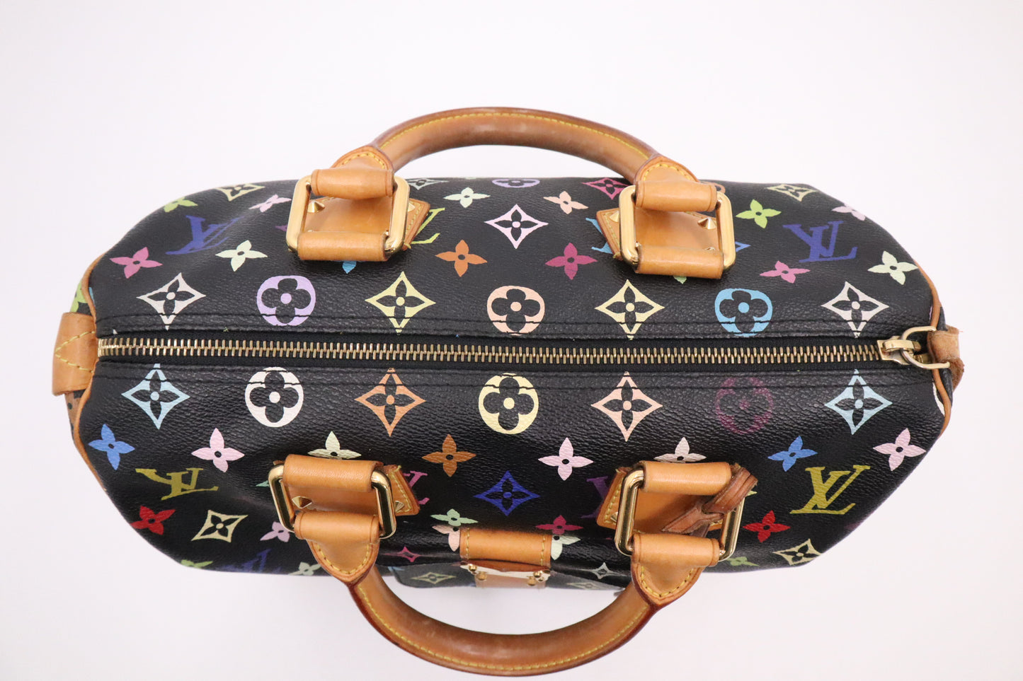 Louis Vuitton Speedy 30 in Black Multicolor Monogram Canvas