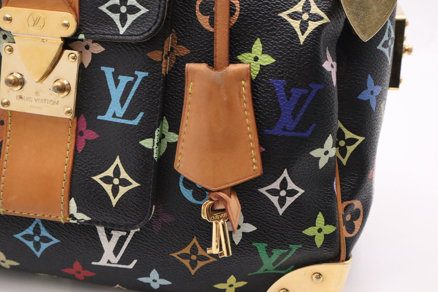 Louis Vuitton Speedy 30 in Black Multicolor Monogram Canvas