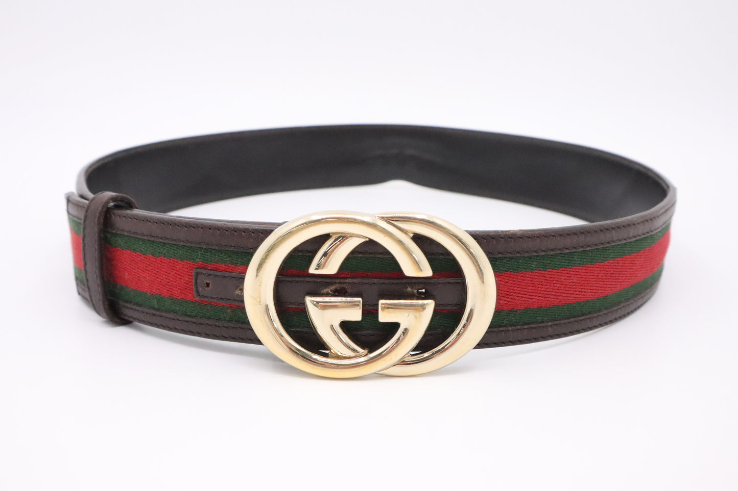 Gucci Sherry Line Belt in Brown Leather