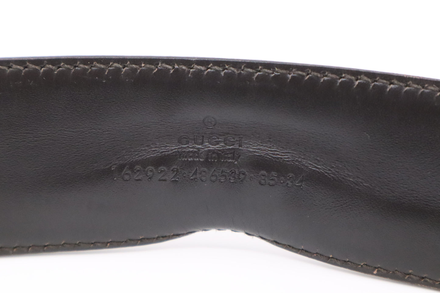 Gucci Sherry Line Belt in Brown Leather