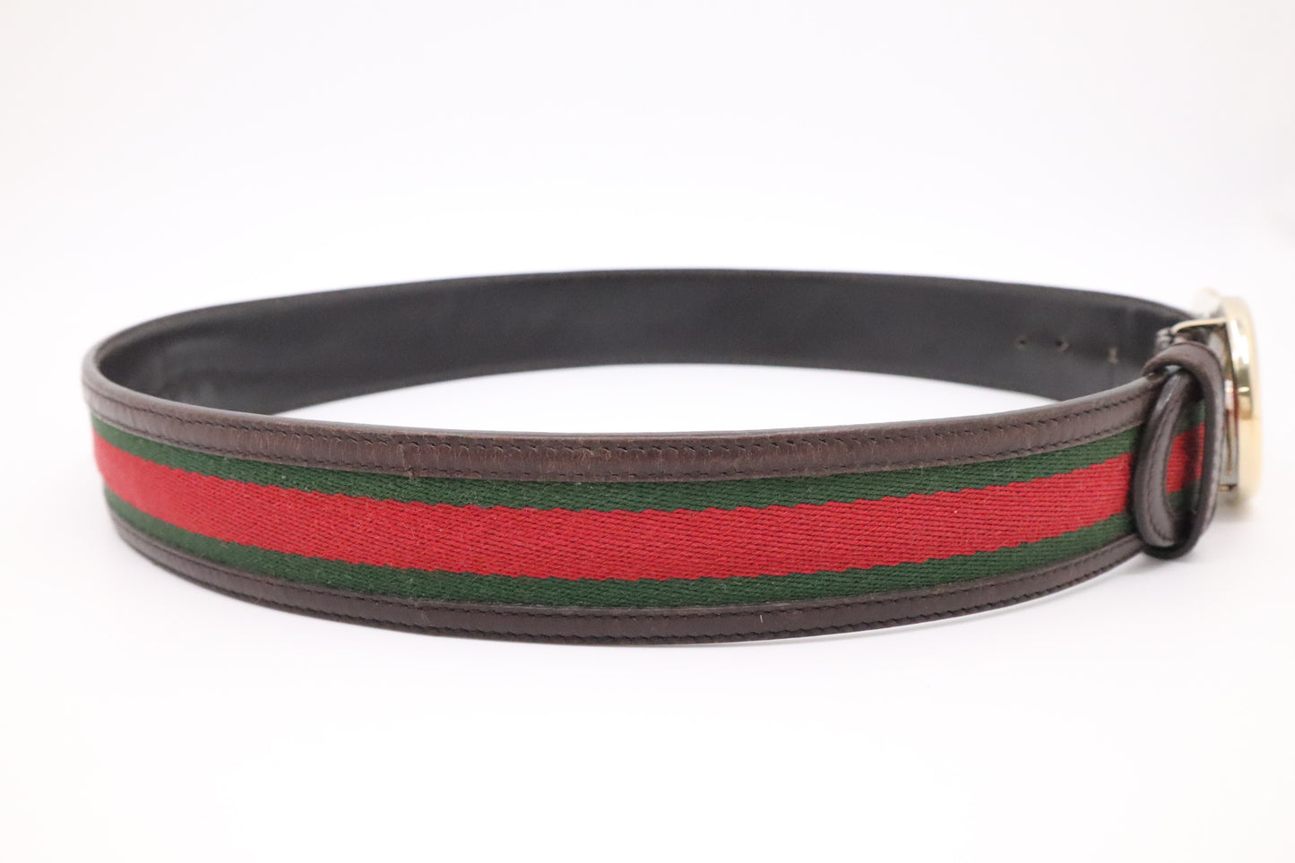 Gucci Sherry Line Belt in Brown Leather