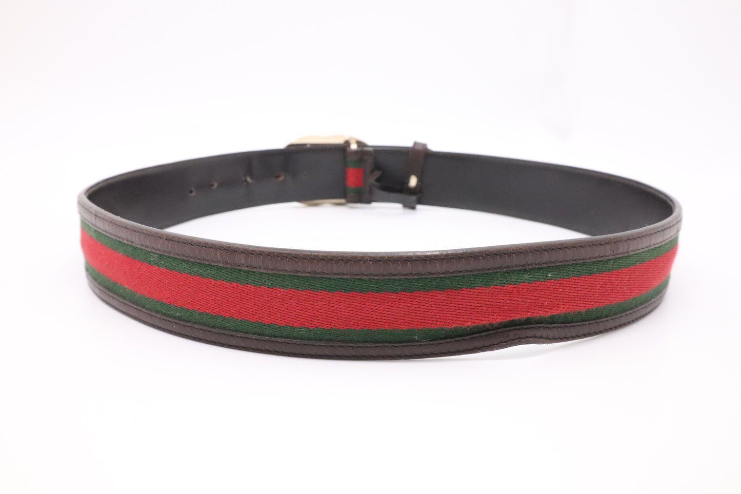 Gucci Sherry Line Belt in Brown Leather