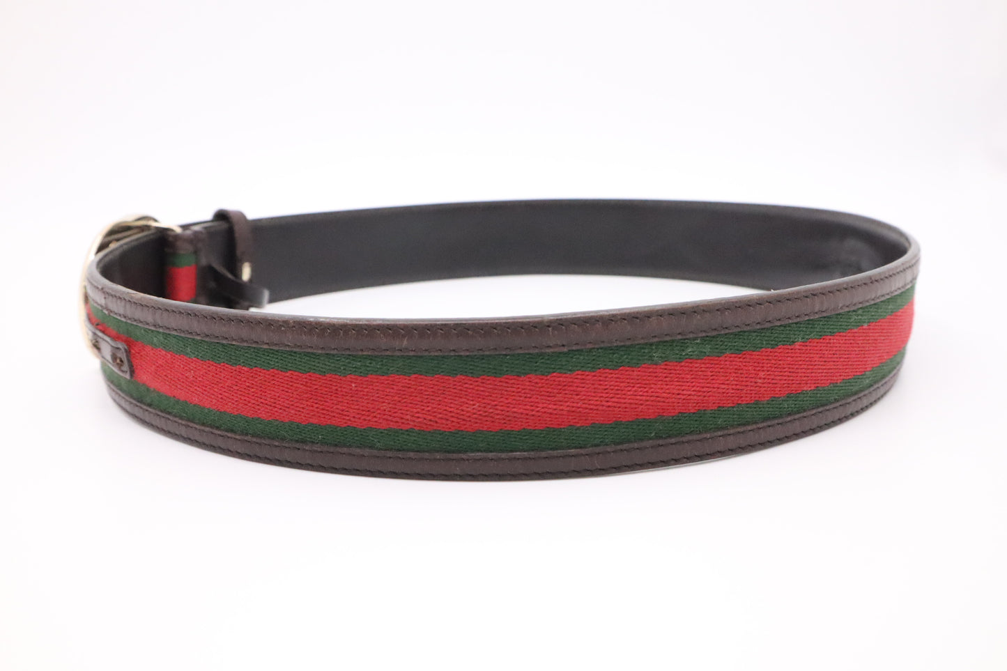 Gucci Sherry Line Belt in Brown Leather