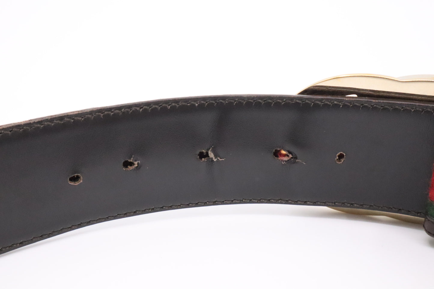 Gucci Sherry Line Belt in Brown Leather