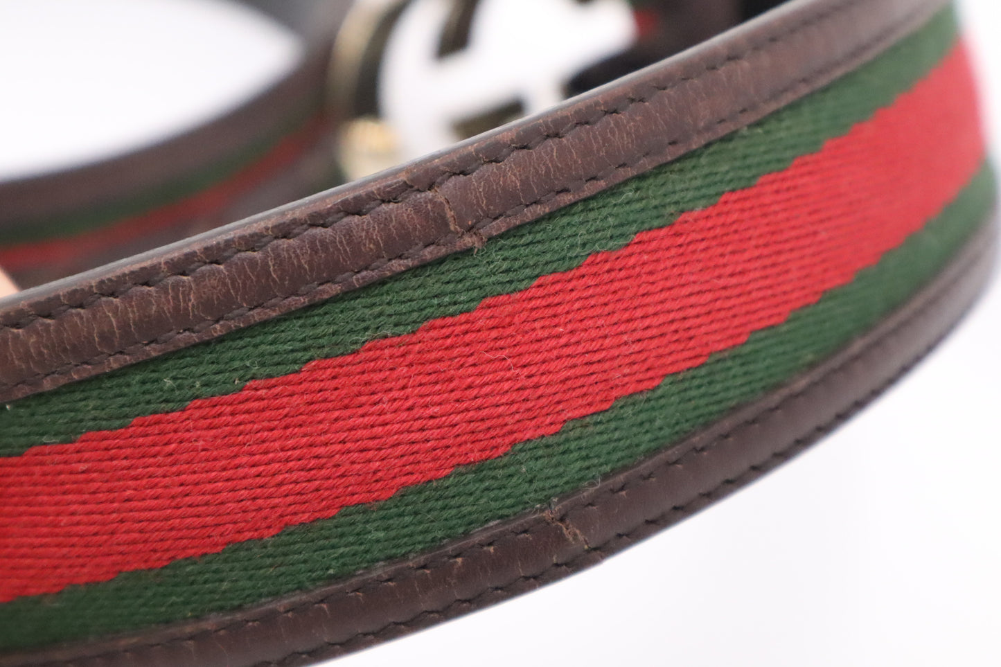 Gucci Sherry Line Belt in Brown Leather