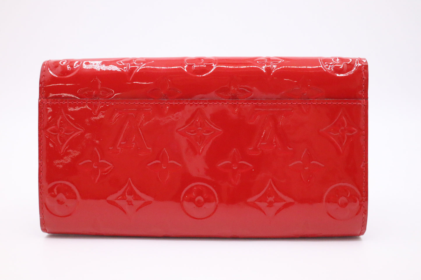 Louis Vuitton Sarah Wallet in Red Vernis Leather