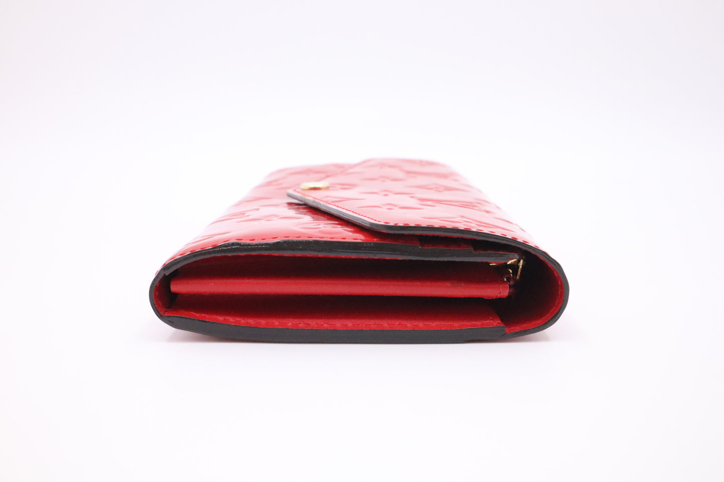 Louis Vuitton Sarah Wallet in Red Vernis Leather