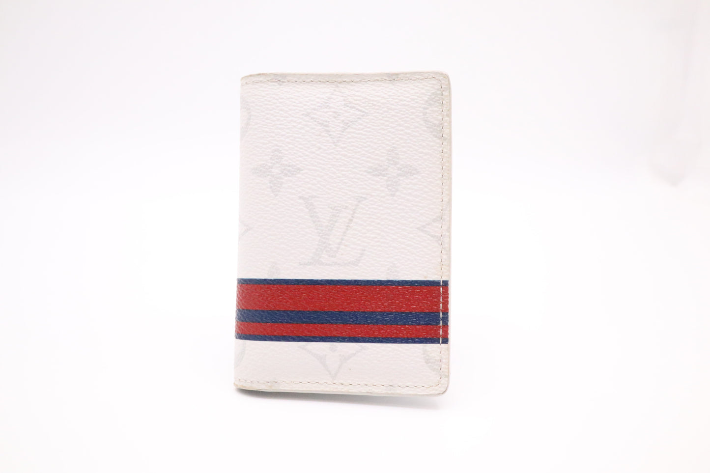 Louis Vuitton Card Case in White Monogram Canvas