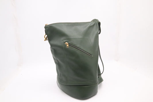 Loewe Anton Backpack in Green Leather