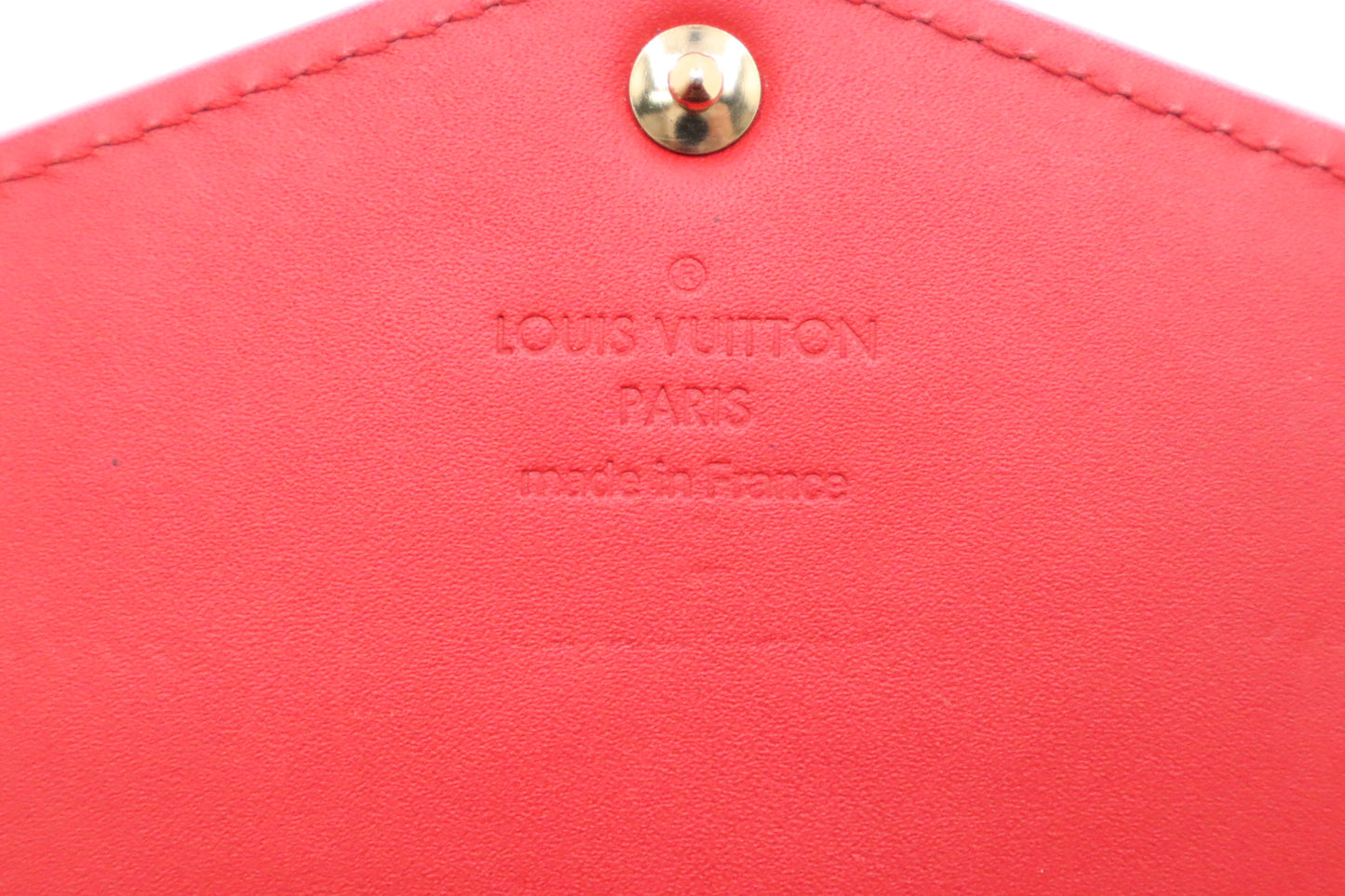 Louis Vuitton Sarah Wallet in Red Vernis Leather