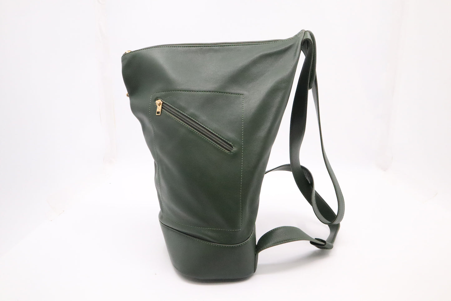 Loewe Anton Backpack in Green Leather