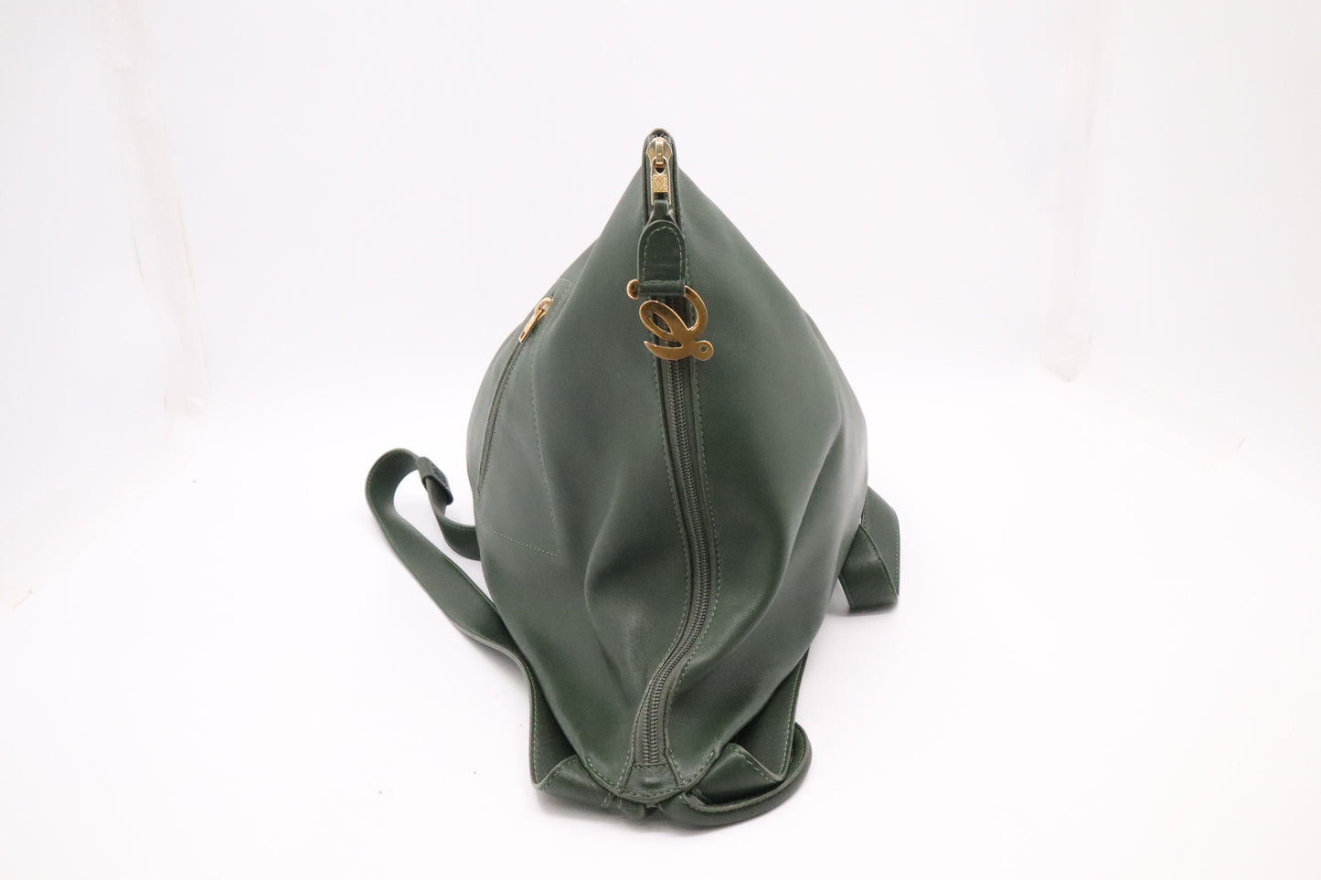 Loewe Anton Backpack in Green Leather