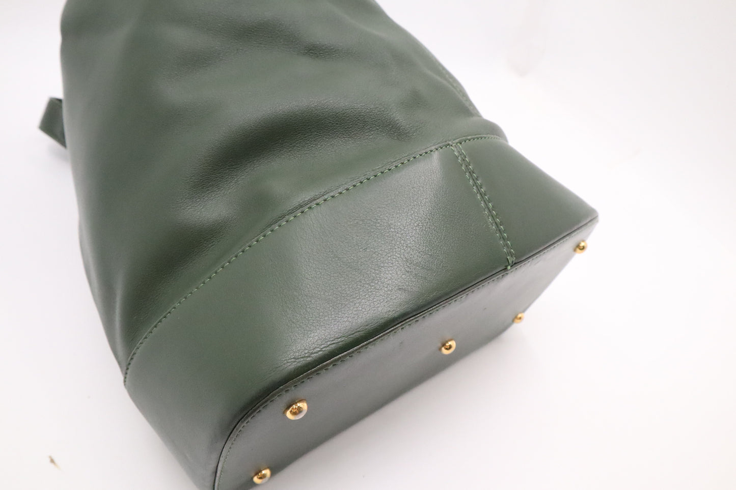 Loewe Anton Backpack in Green Leather