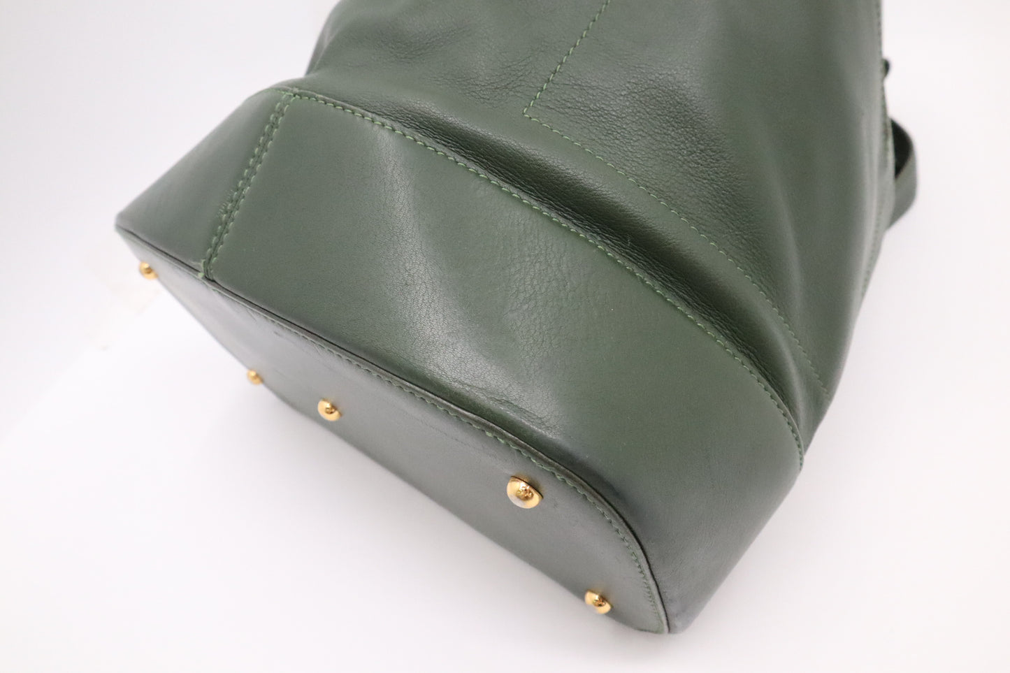 Loewe Anton Backpack in Green Leather