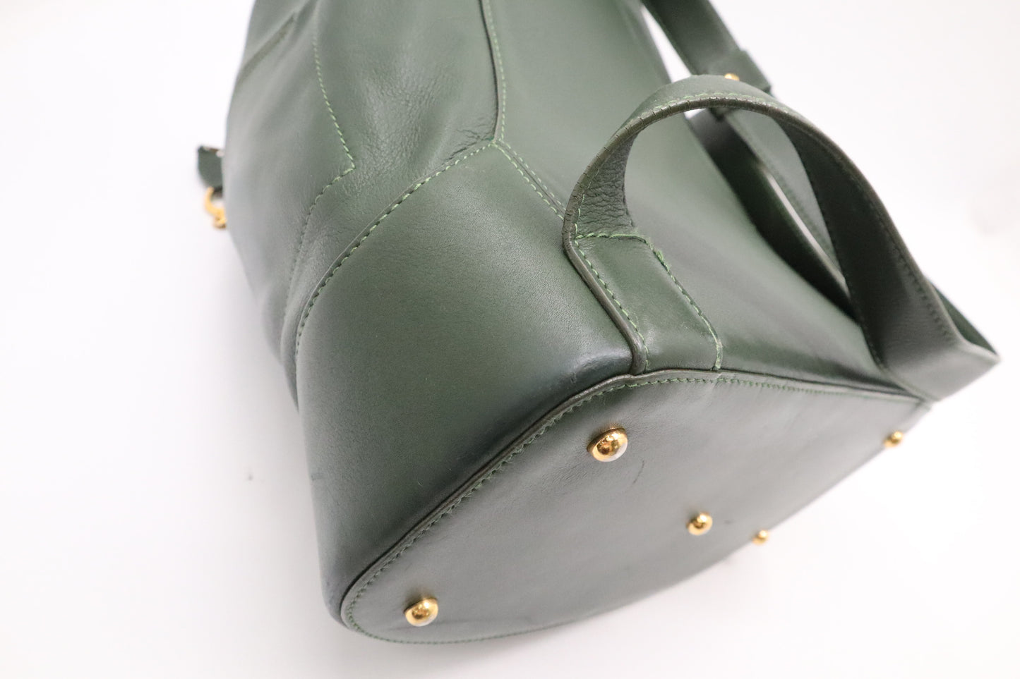 Loewe Anton Backpack in Green Leather