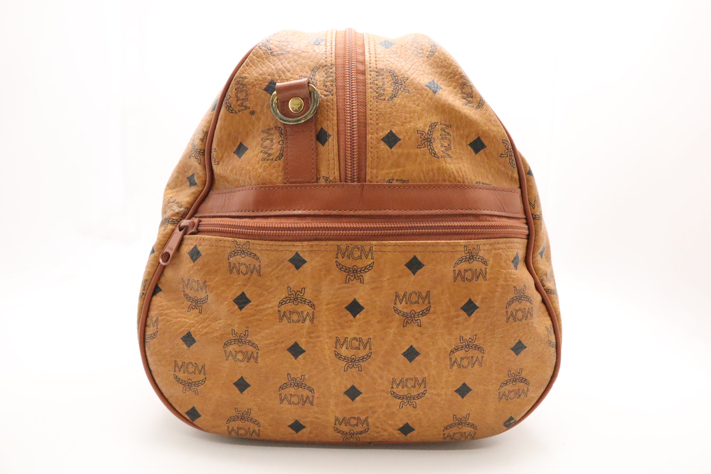 MCM Travel Bag in Cognac Visetos Canvas