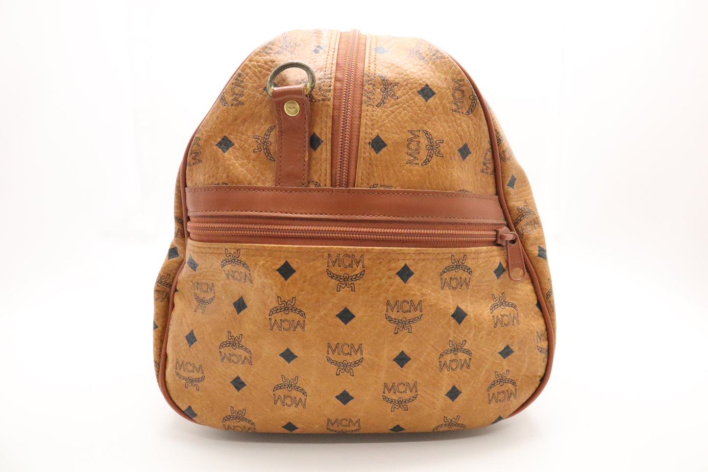 MCM Travel Bag in Cognac Visetos Canvas